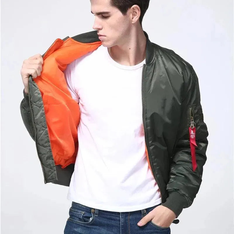 Men's Military Tactical Flight Bomber Jacket - Waterproof Windproof Outdoor Jacket for Hiking, Camping & Airsoft | Cold Weather Aviator Style Coat