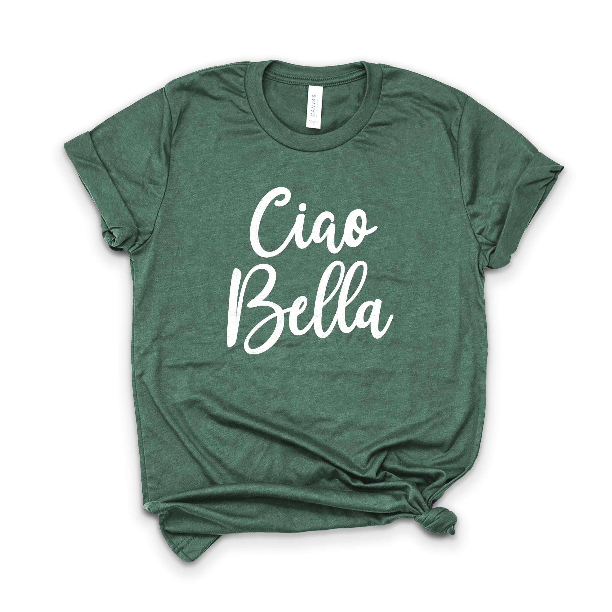 Ciao Bella Shirt - Hello Beautiful Italian T-Shirt - Softstyle Unisex Tee for Women & Men - Perfect Italy-Themed Gift for Travel Lovers & Italian Culture Enthusiasts