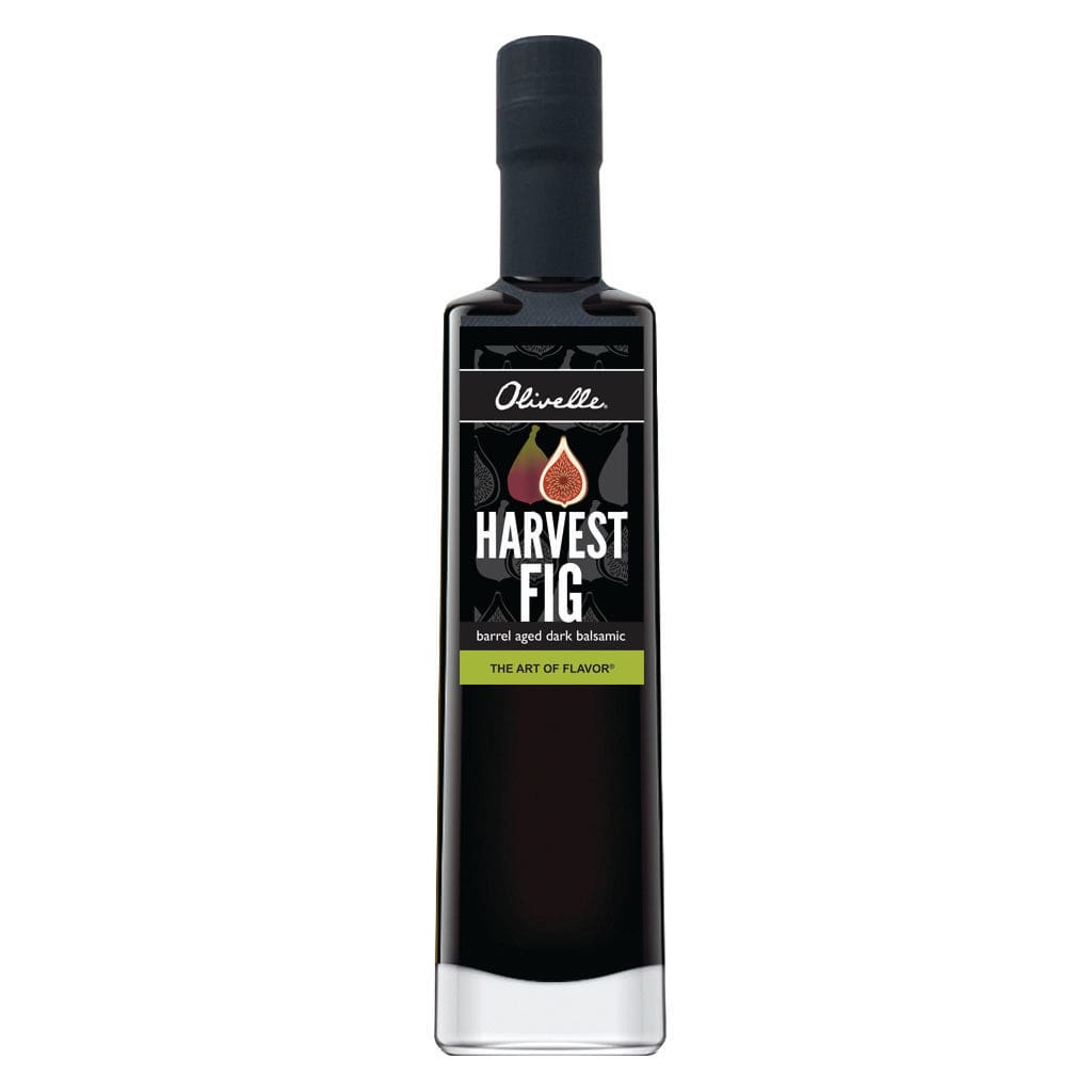 Premium Garlic & Herb Infused Olive Oil with Harvest Fig Balsamic Vinegar - Artisanal Gourmet Oil & Vinegar Pairing Set for Cooking, Salads & Gift Giving