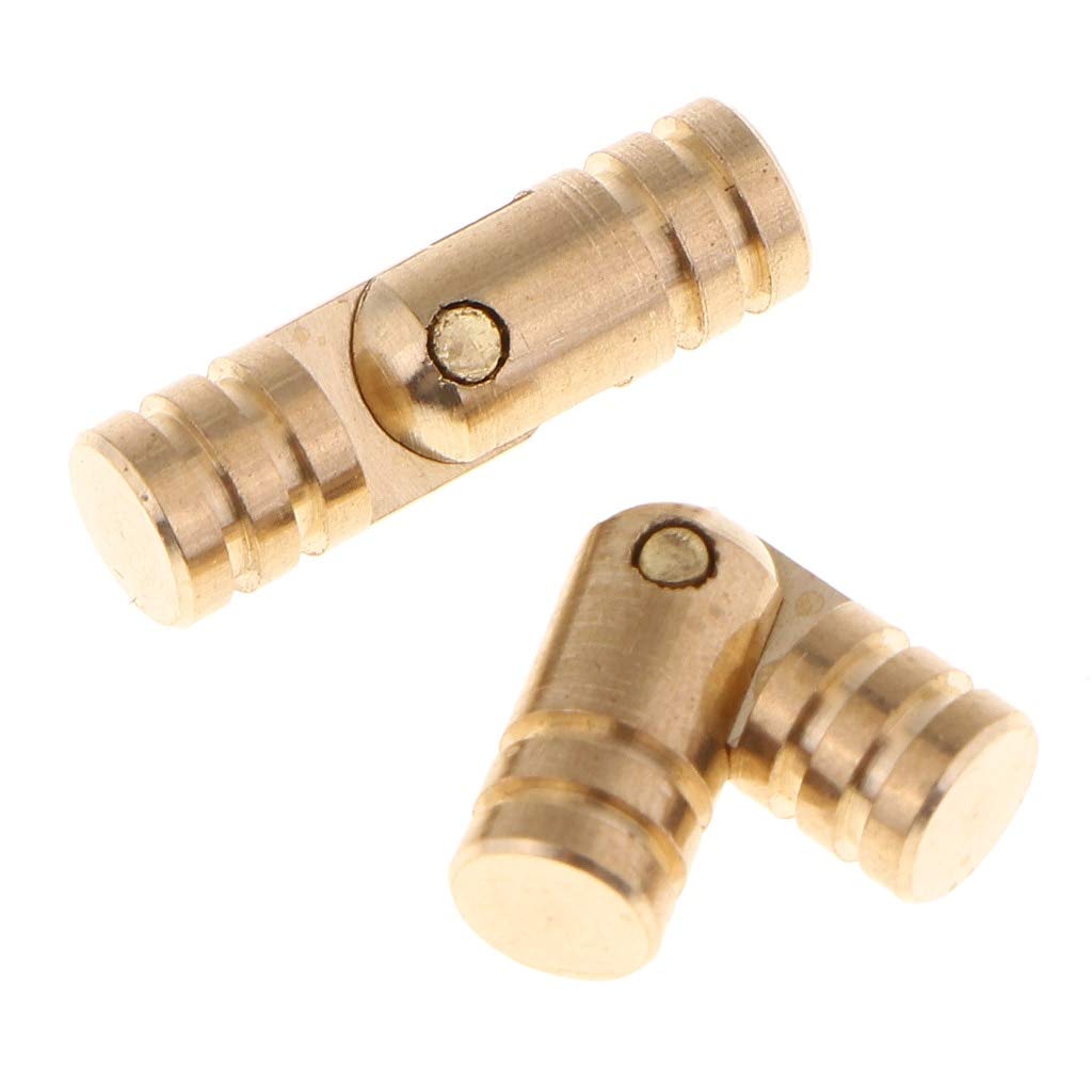 10 Pack Copper Barrel Mini Hinges 17x5mm - Hidden Cabinet Hinges for Wooden Boxes, Craft Projects & DIY Furniture - Perfect for Jewelry Boxes, Small Woodworking & Home Decor