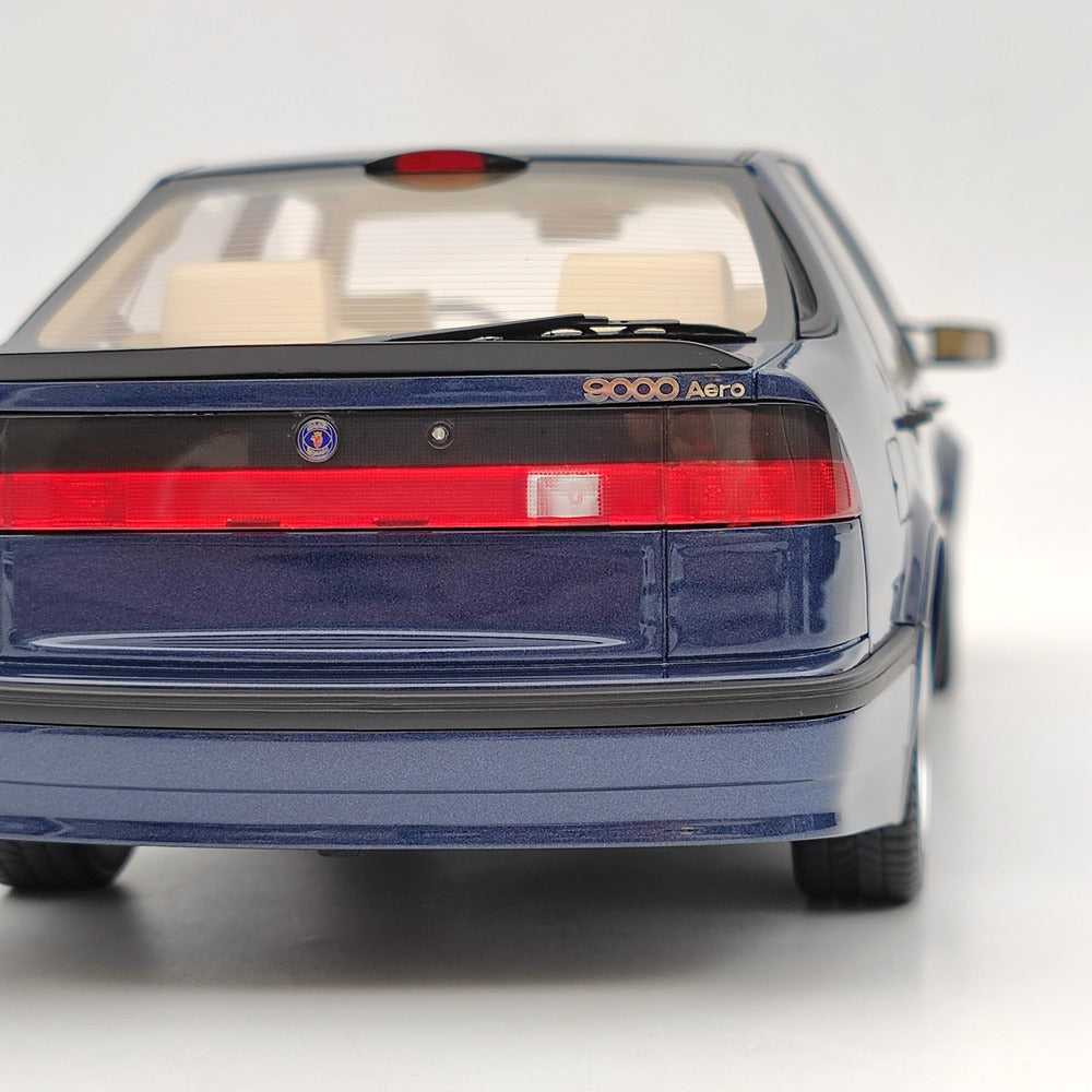 1/18 Scale Saab 9000 Aero CS 1985 Limited Edition Blue Resin Model Car - DNA Collectibles DNA000139 - Perfect for Car Enthusiasts, Collectors, and Gift Giving