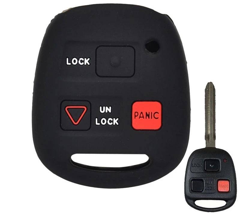 Premium Silicone Rubber Key Fob Cover for Lexus IS ES GS RX LX RC - 3 Button Remote Key Case Holder & Protector | Durable Protection for Car Keys | Perfect for Daily Use & Travel