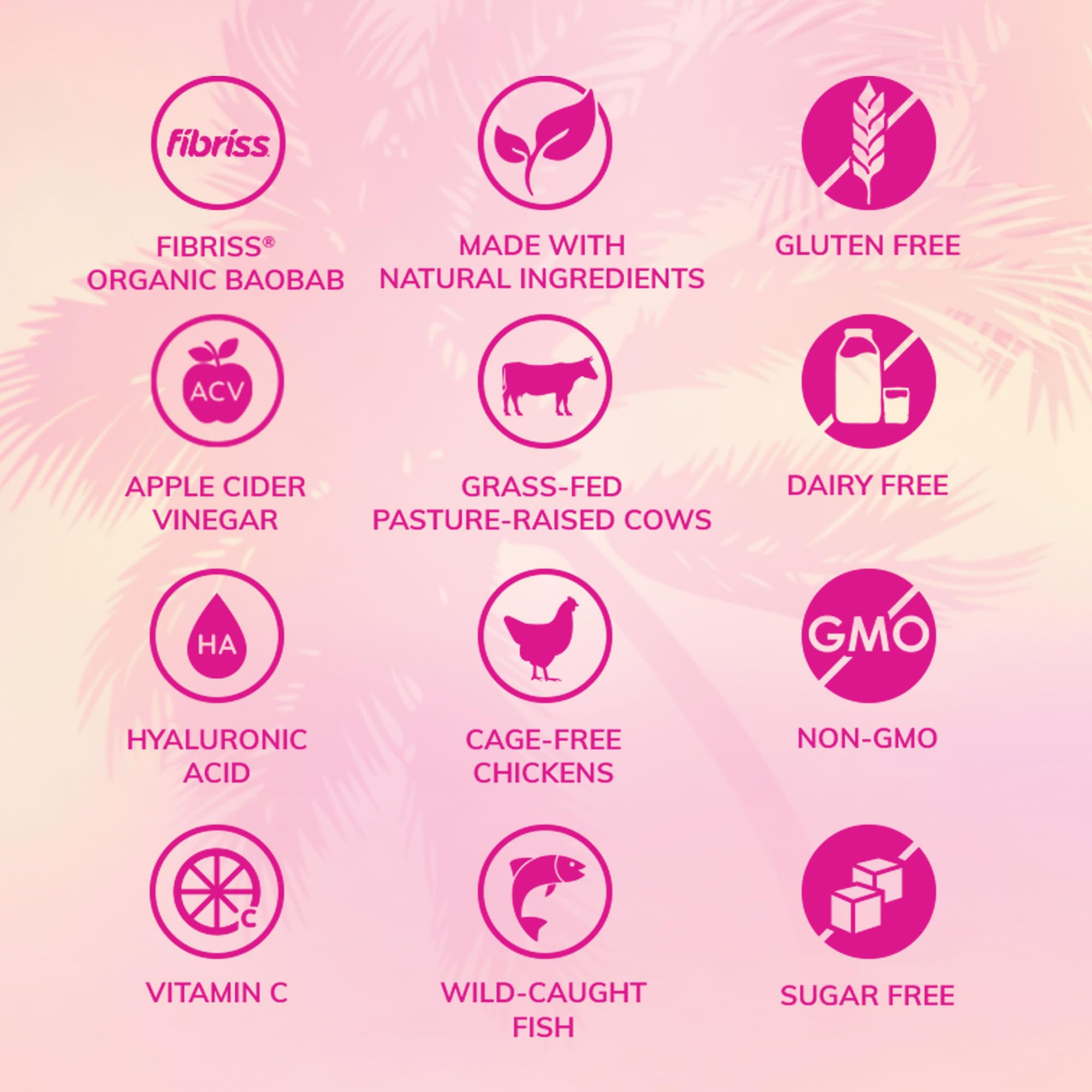 SkinnyFit Super Youth Tropical Punch Multi-Collagen Peptides + Probiotics with Baobab Fiber, Apple Cider Vinegar, Hyaluronic Acid & Vitamin C - Supports Skin, Hair, Joint Health & Metabolism - 30 Servings for Women's Wellness & Beauty Routine