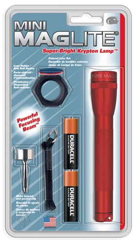 Maglite AA Flashlight Combo Pack M2A03C - Durable Flashlight with Accessories for Camping, Hiking & Emergency Use
