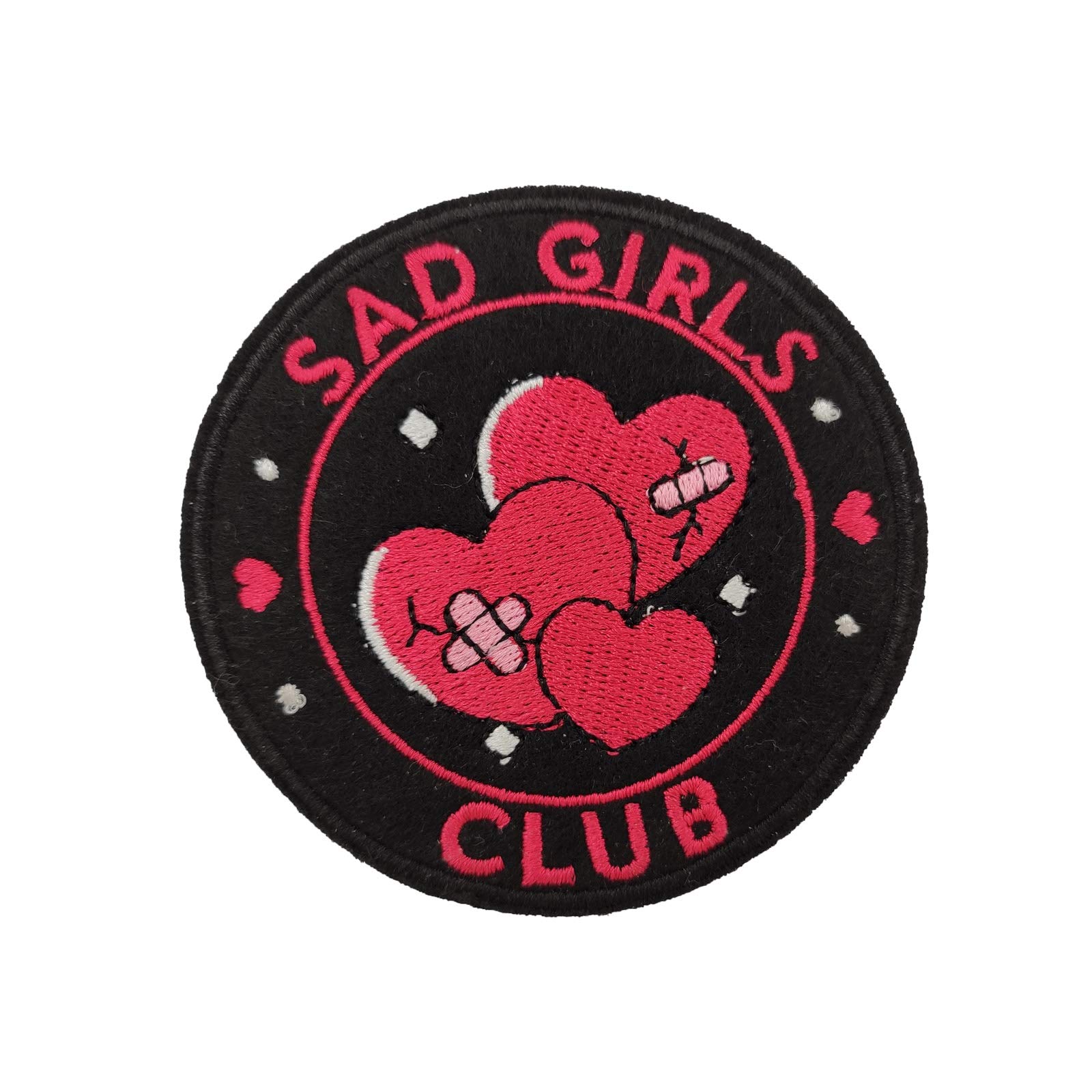 Halloween Costume Broken Heart Embroidered Iron-On Patch for DIY Clothing, Jackets & Bags - Gothic Decor & Cosplay Accessory