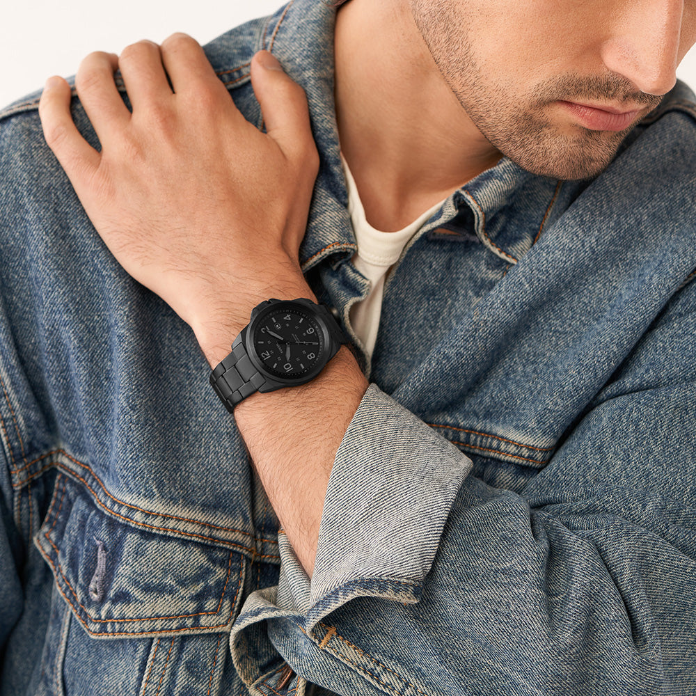 Fossil Bronson FS5940 Men's Leather Watch - Stylish Analog Quartz Timepiece for Casual & Business Wear