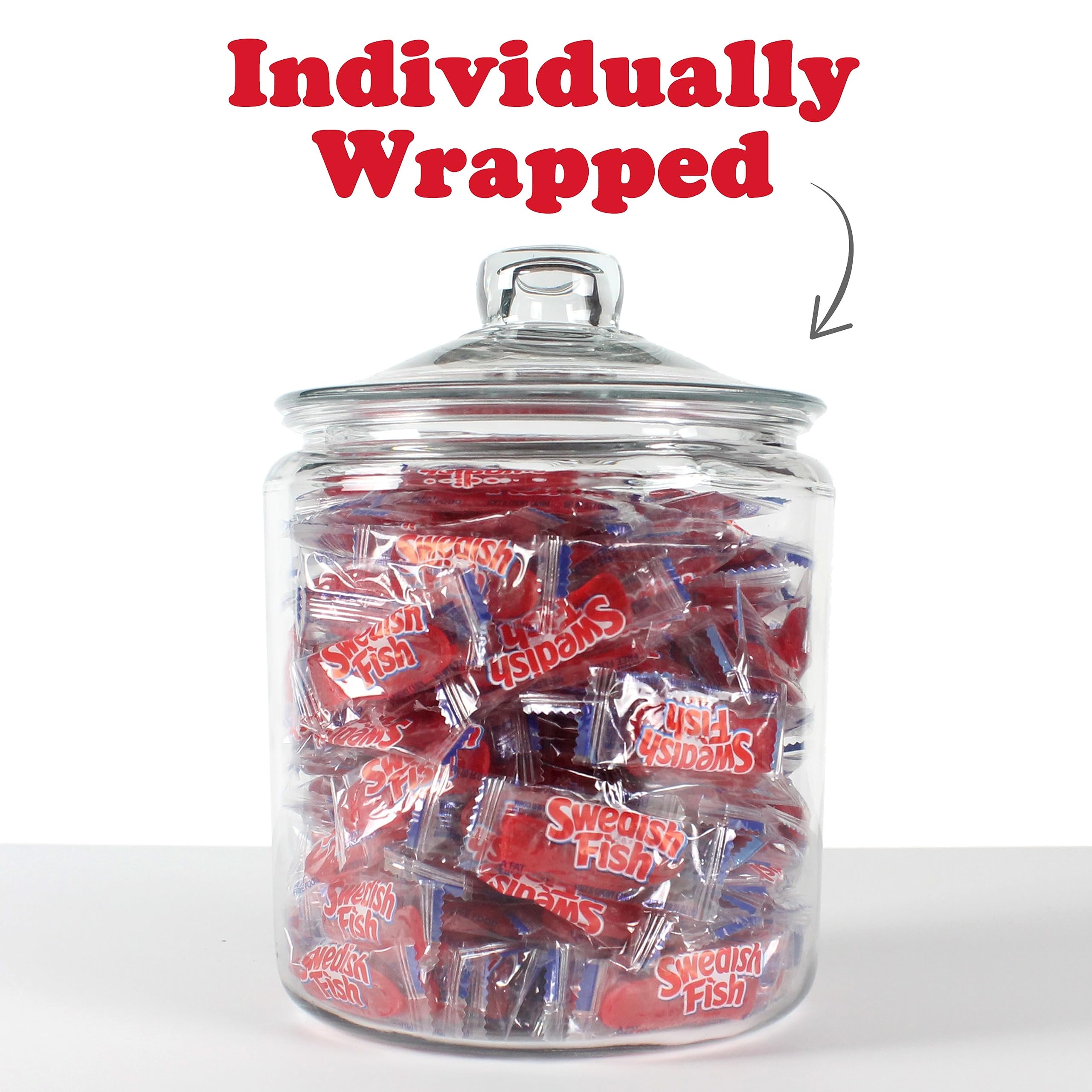 Swedish Fish 240-Piece Grab-and-Go Candy Snacks Box - Bulk Gummy Candy for Office, Party, Movie Night & Road Trips - Perfect Reception Treats & Sweet Snacks