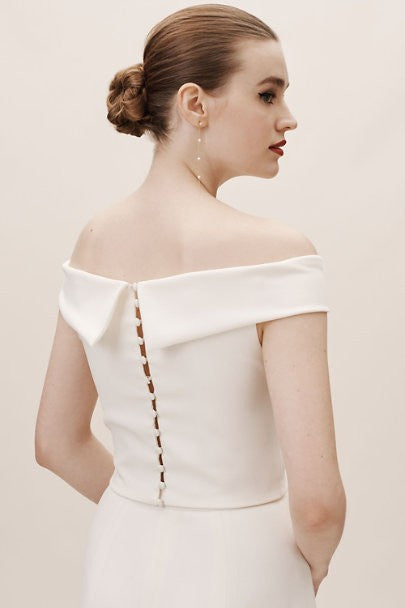 BHLDN Amy Kuschel Audin Top - Elegant Lace Bridal Blouse for Wedding & Special Occasions | Perfect for Bridal Shower, Engagement Photos & Romantic Dates