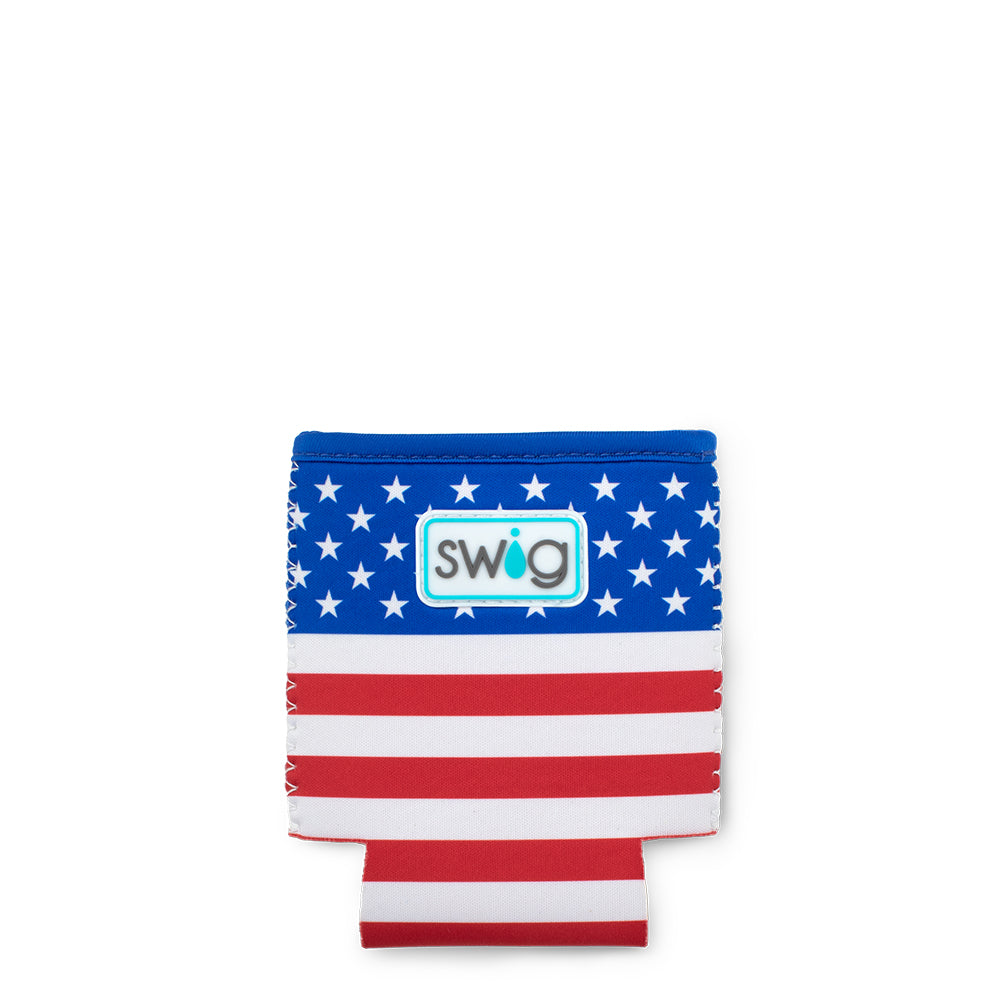 All American Can Coolie - Insulated Beer Can Holder for Outdoor Parties, BBQs, and Beach Days - Keep Drinks Cold with Stylish Design