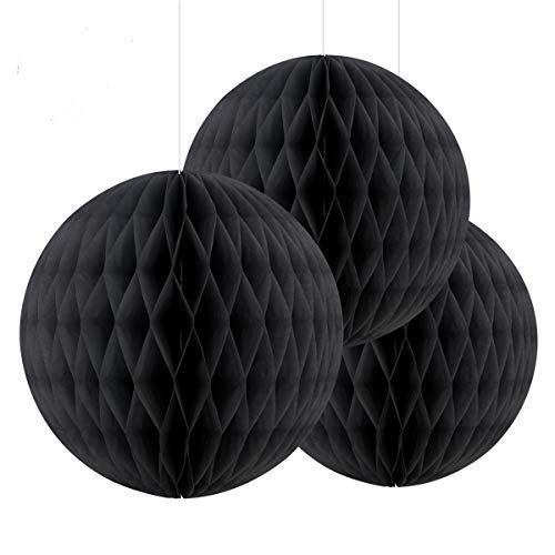 3pcs BLACK honneycombs 8inch