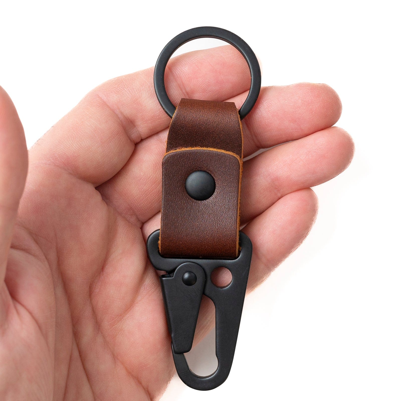 Premium Leather Keychain Clip - Durable & Stylish Key Holder for Home, Office, and Travel Accessories