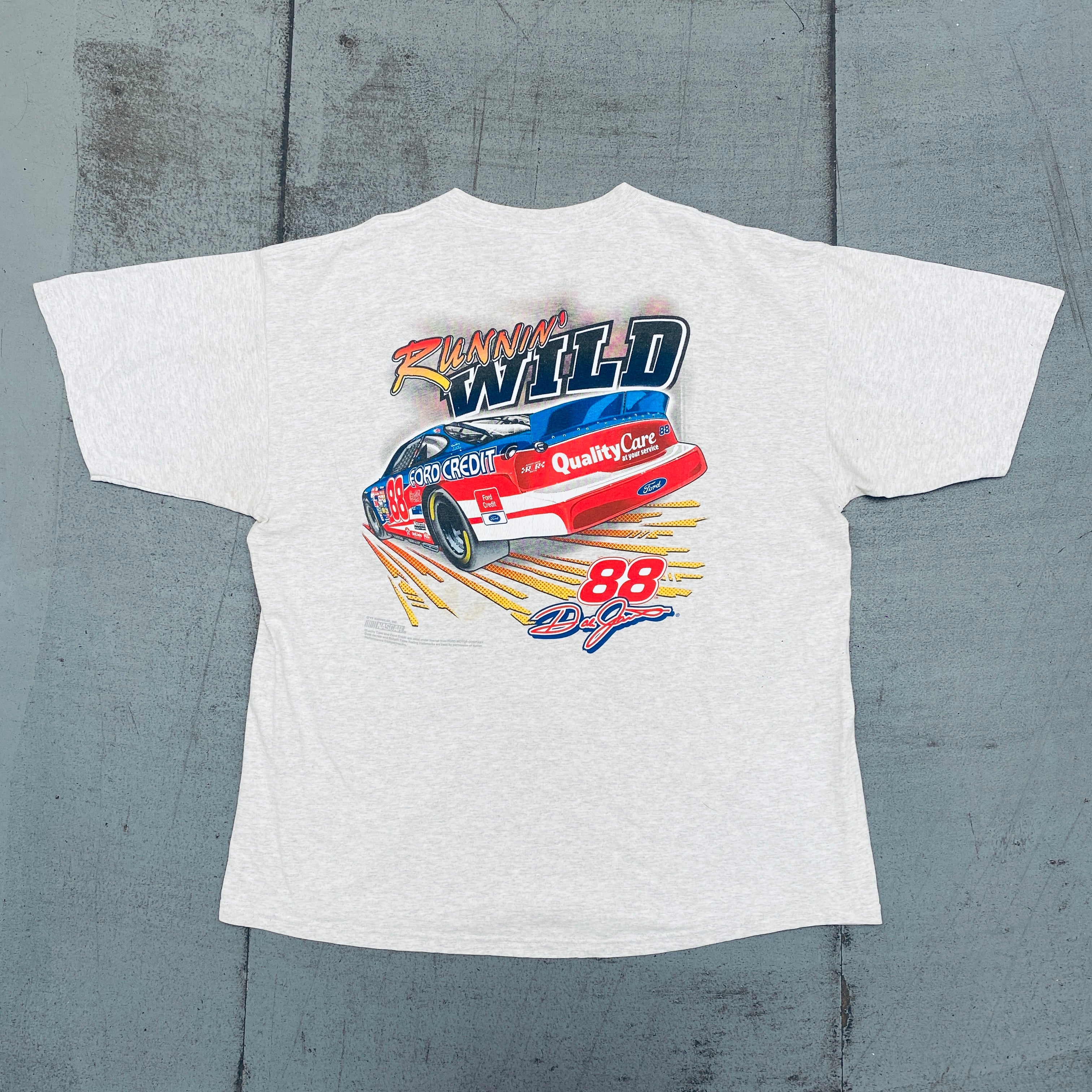 NASCAR Dale Jarrett Maximum Horsepower Runnin' Wild Authentic T-Shirt (XL/XXL) - Official Chase Collectible for Racing Fans & NASCAR Events