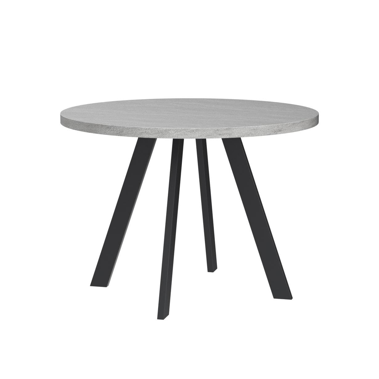 Mid Century Modern Round Dining Table 34.6 Inch - Space Saving Small Coffee & Dining Table for Kitchen, Breakfast Nook & Small Apartments