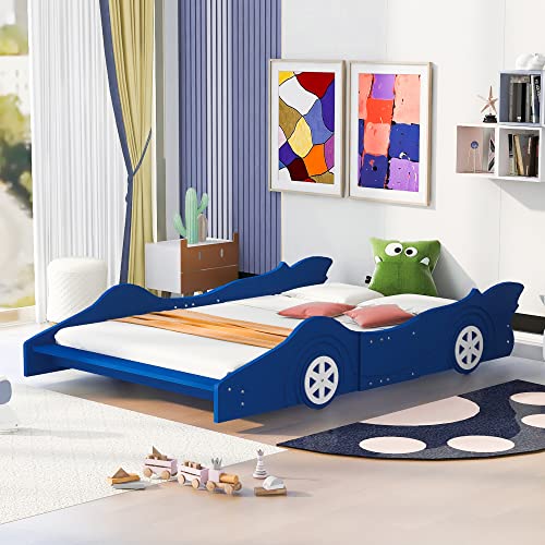 Blue Race Car
