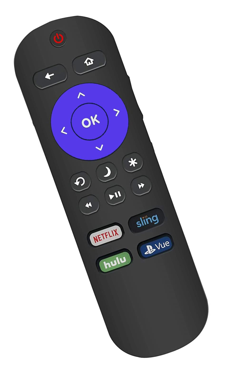 Universal Hisense Roku TV Remote Control - Compatible with All Hisense Roku Smart TVs (Replacement for Lost or Broken Remotes) - Perfect for Living Room, Bedroom & Home Theater Setup
