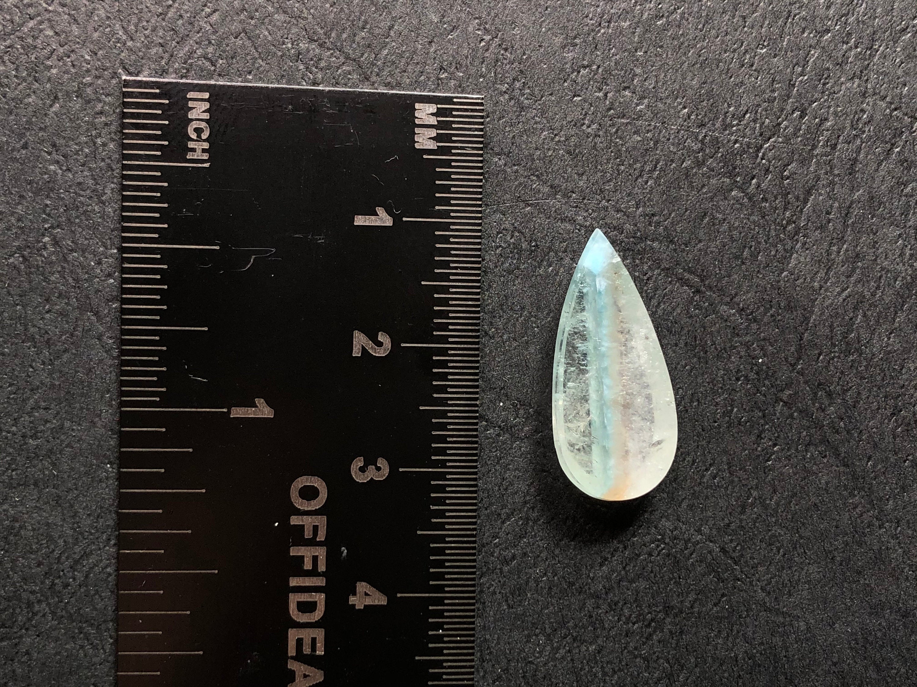 GILALITE Cabochon | Medusa Paraiba Quartz Striped Teardrop Gemstone for Jewelry Making (43866) - Perfect for Necklaces, Earrings & DIY Craft Projects