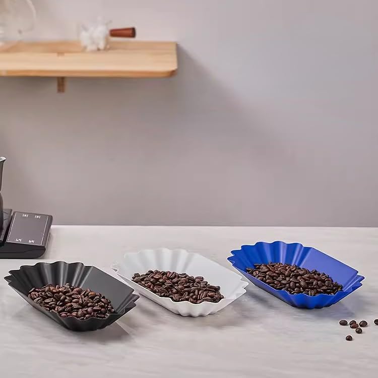 Premium Coffee Cupping Tray - Food Grade PP Plastic Coffee Bean Sample Tray, Display Dish & Container for Home Barista, Coffee Shops & Tasting Events (Dark Blue) - Perfect for Professional Coffee Tasting, Brewing & Home Kitchen Use