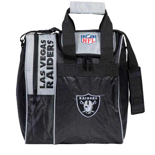 Official NFL Las Vegas Raiders Tote Bowling Bag for Men & Women - Durable Team Logo Sports Bag for Gym, Travel, and Bowling Accessories