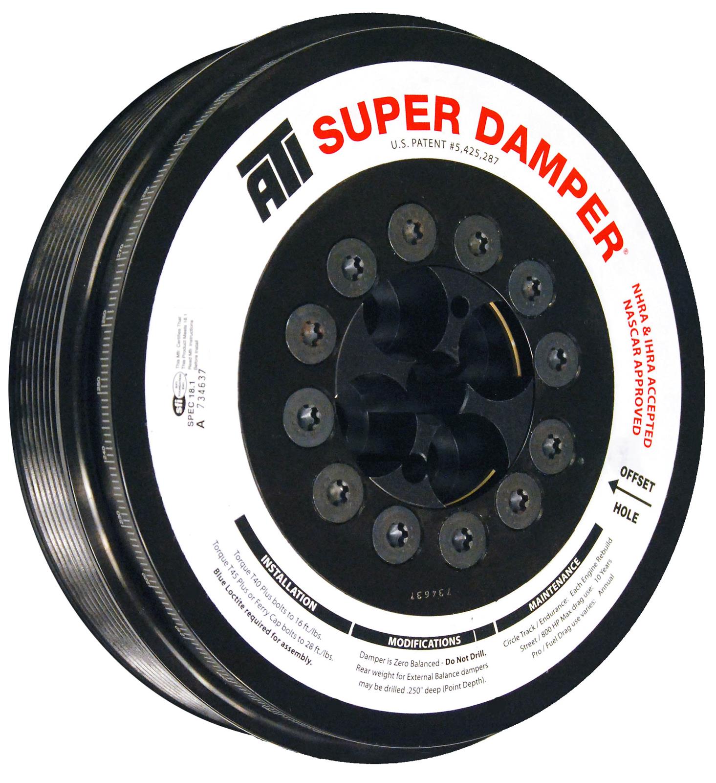 ATI Super Damper for 5.9L Cummins CR (2003-2007.5) - High Performance SFI Harmonic Balancer | Perfect for Diesel Engine Upgrades & Towing Applications