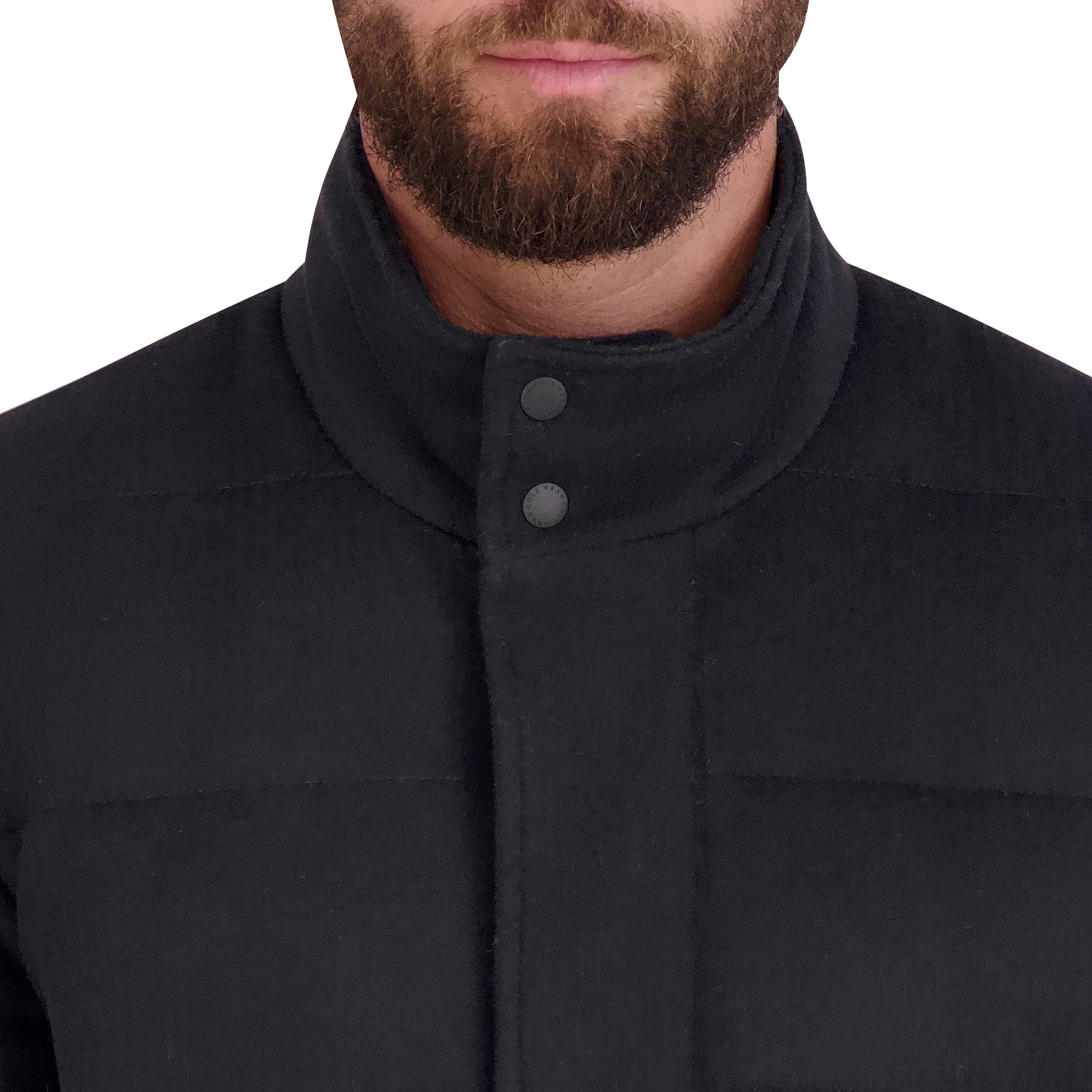 Cole Haan Men's Wool Padded Coat - Winter Warm Jacket for Business & Casual Wear | Water-Resistant Outerwear for Office, Travel & Outdoor Activities