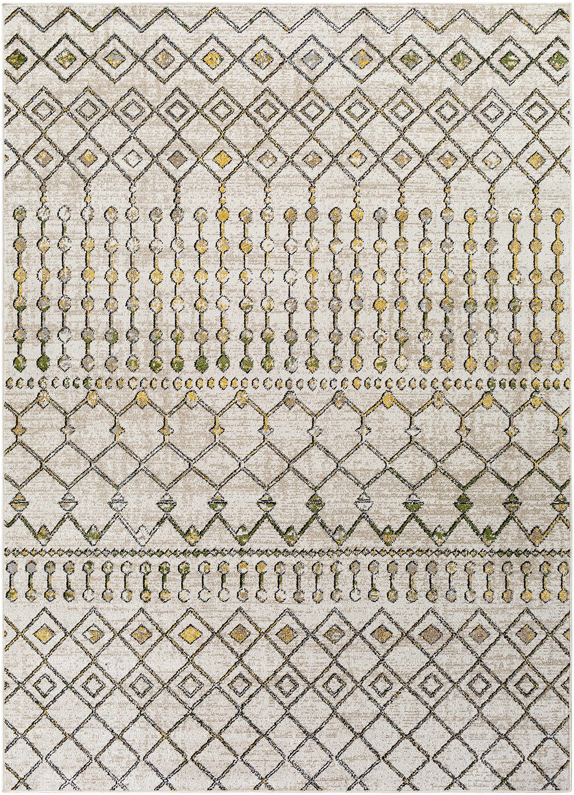 Machine Washable Area Rug for Living Room & Bedroom - 5'3