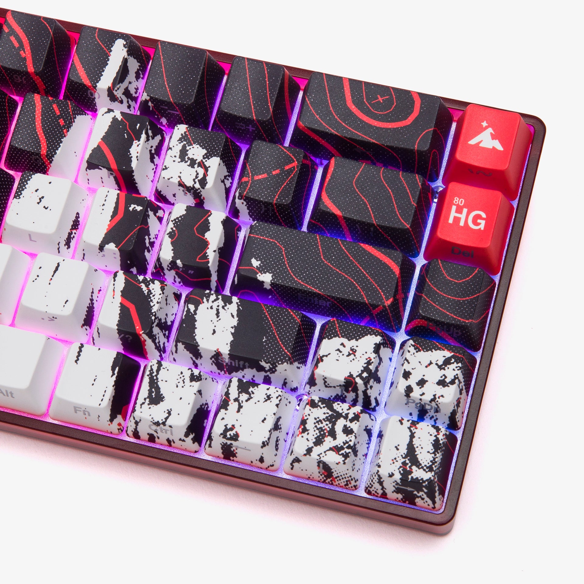 100T x HG Basecamp 65% Mechanical Keyboard - Onyx Black | Compact Wired Gaming Keyboard for PC & Mac | Perfect for Esports, Office Work & Programming