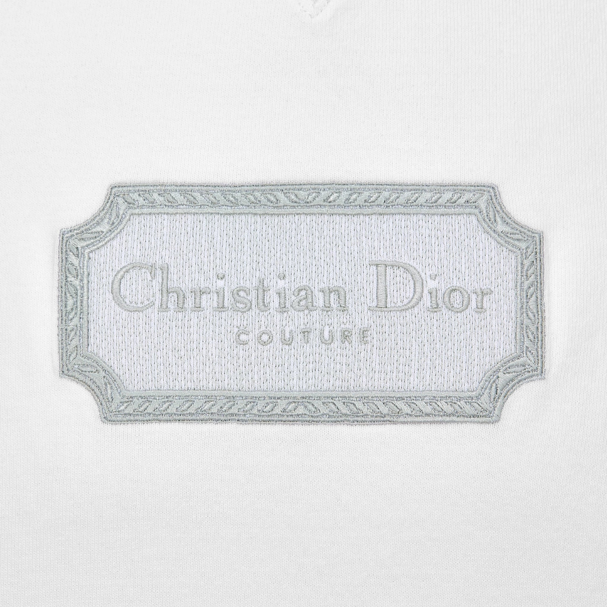 Dior Couture Relaxed Fit Cotton White T-Shirt for Men | Luxury Casual Wear for Everyday & Special Occasions