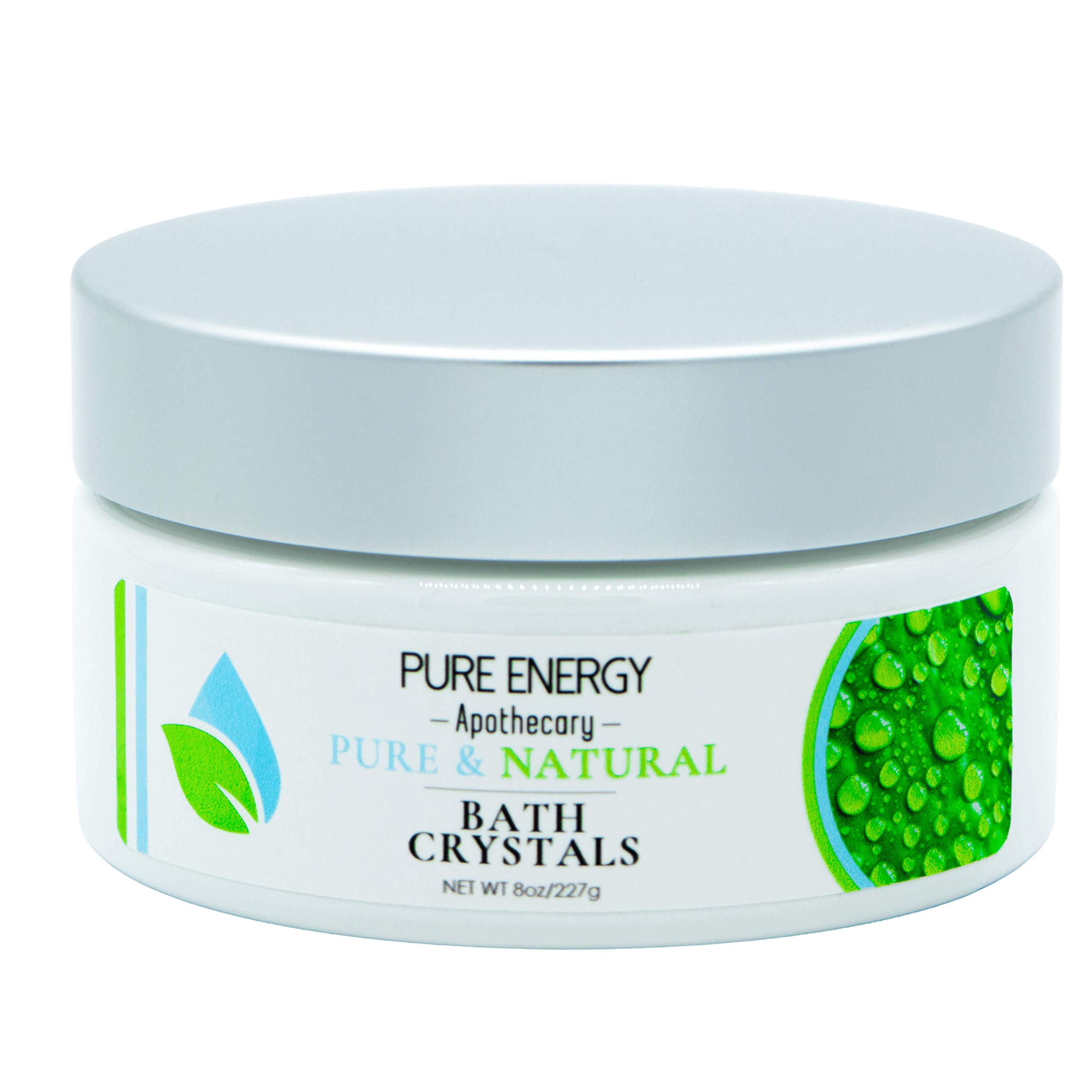 Pure & Natural Bath Crystals - 8 oz Relaxing Soak for Stress Relief & Self Care - Perfect for Spa Nights, Gift Sets & Aromatherapy