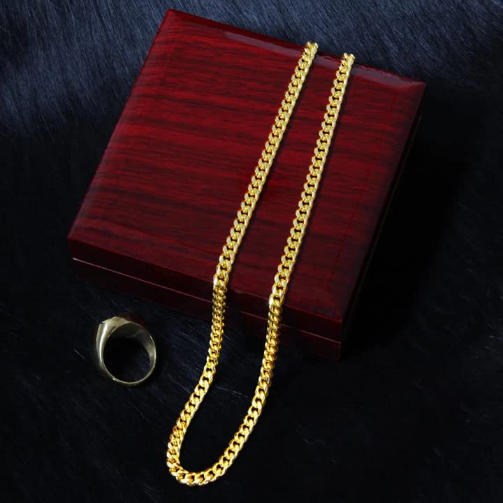 Men's Stainless Steel Cuban Chain Necklace - Anniversary & Birthday Gift for Him