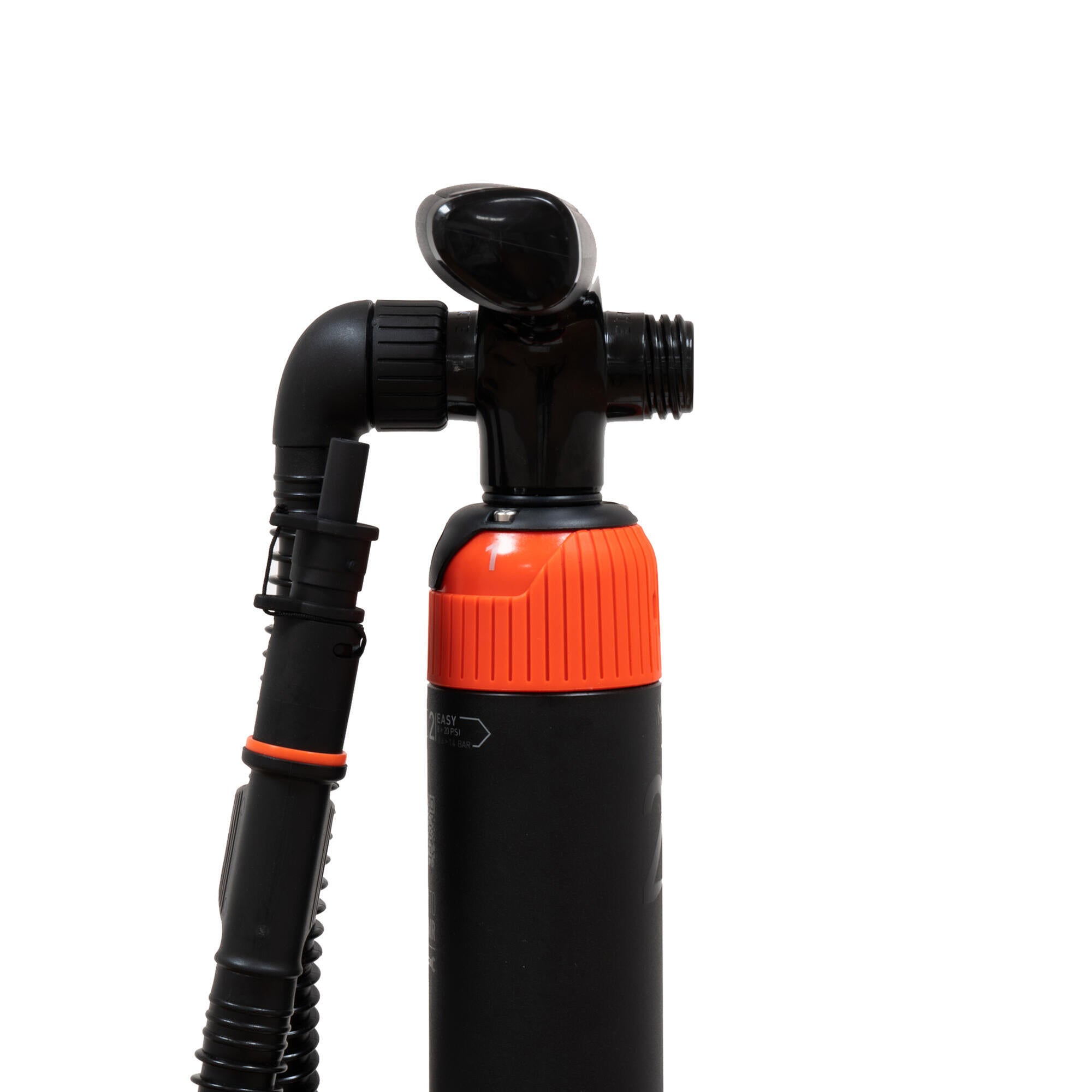 Dual Action High Pressure Hand Pump for Camping & Watersports (0-20 PSI) - Inflate Air Mattresses, Kayaks, and Pool Floats Easily