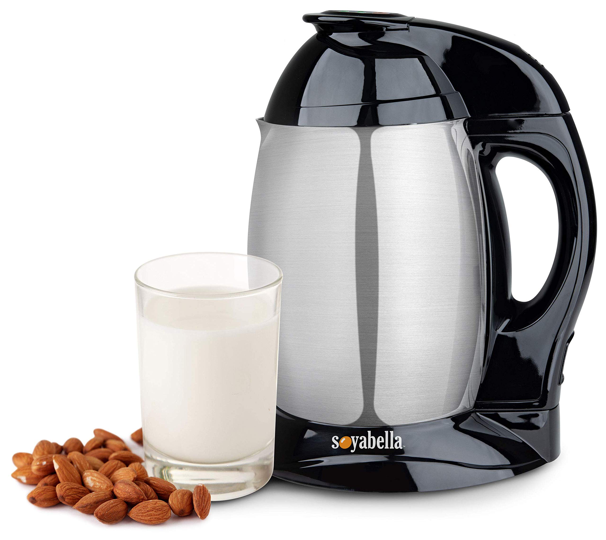 Tribest Soyabella SB-130R-B Refurbished Deluxe Automatic Nut Milk Maker & Soy Milk Machine - Black/Stainless Steel - Perfect for Homemade Almond Milk, Soy Milk & Dairy-Free Beverages