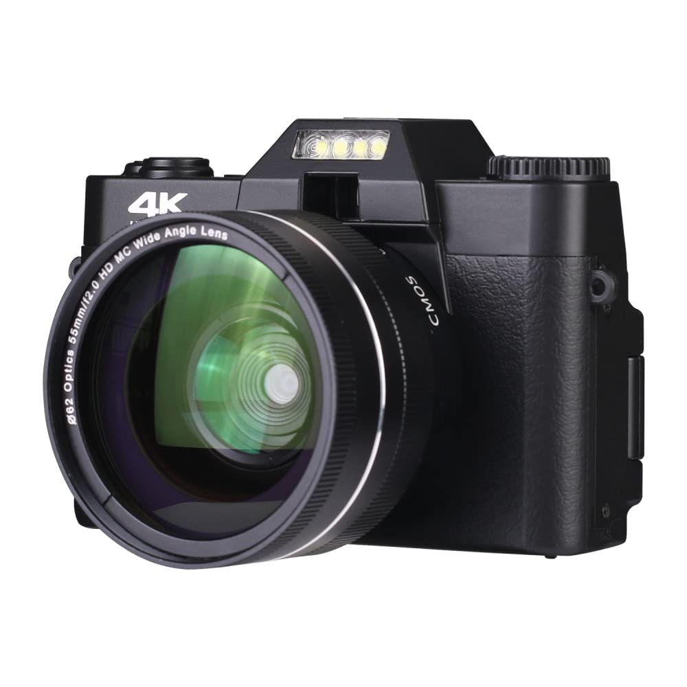 SKYXIU 48MP Digital Camera with 16X Zoom - 4K Video, WiFi, Wide Angle Lens & 3.0