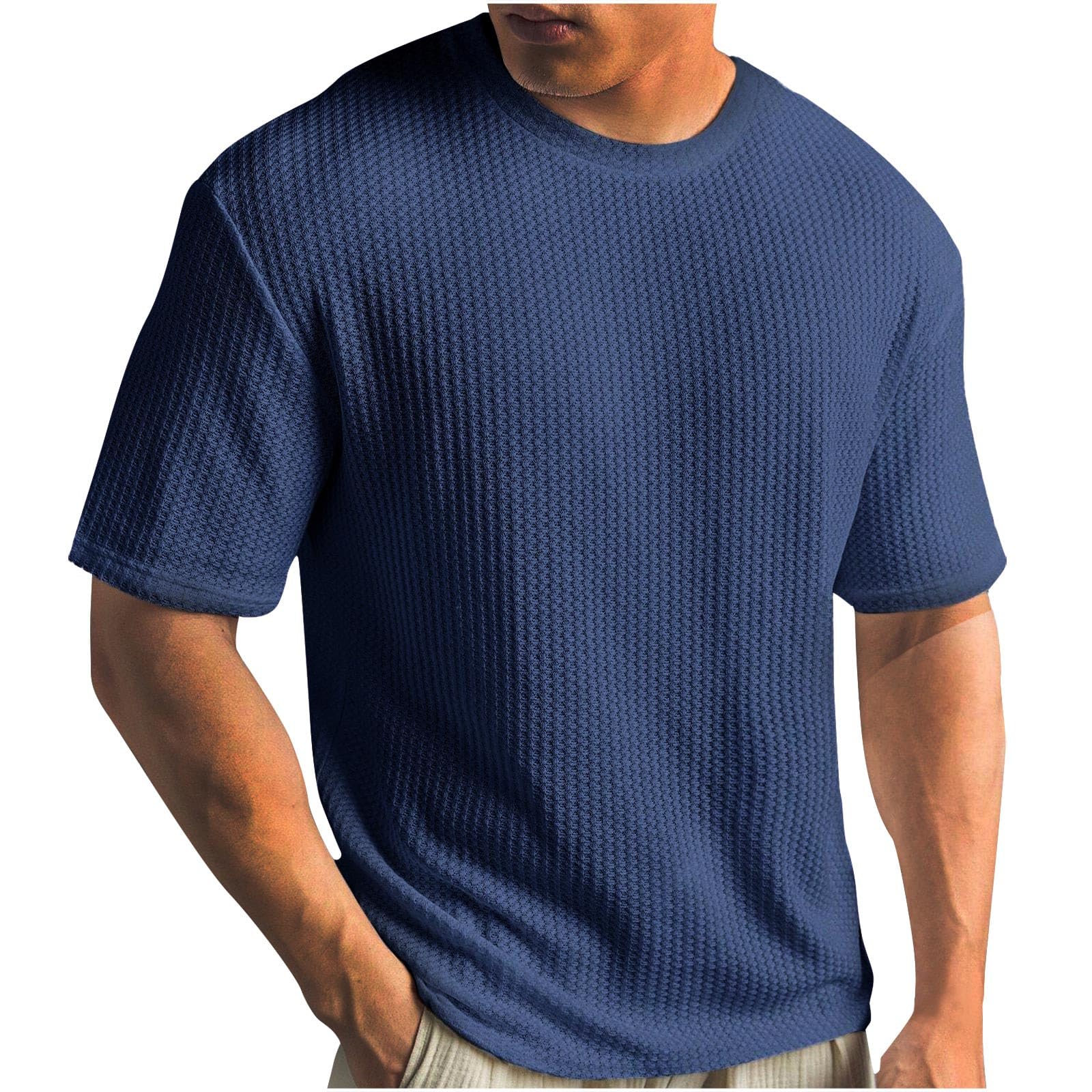 Men's Premium Moisture Wicking Crew Neck Short Sleeve T-Shirt - Breathable Quick Dry Summer Shirt for Work, Casual & Workout - Ideal for Gym, Office & Outdoor Activities
