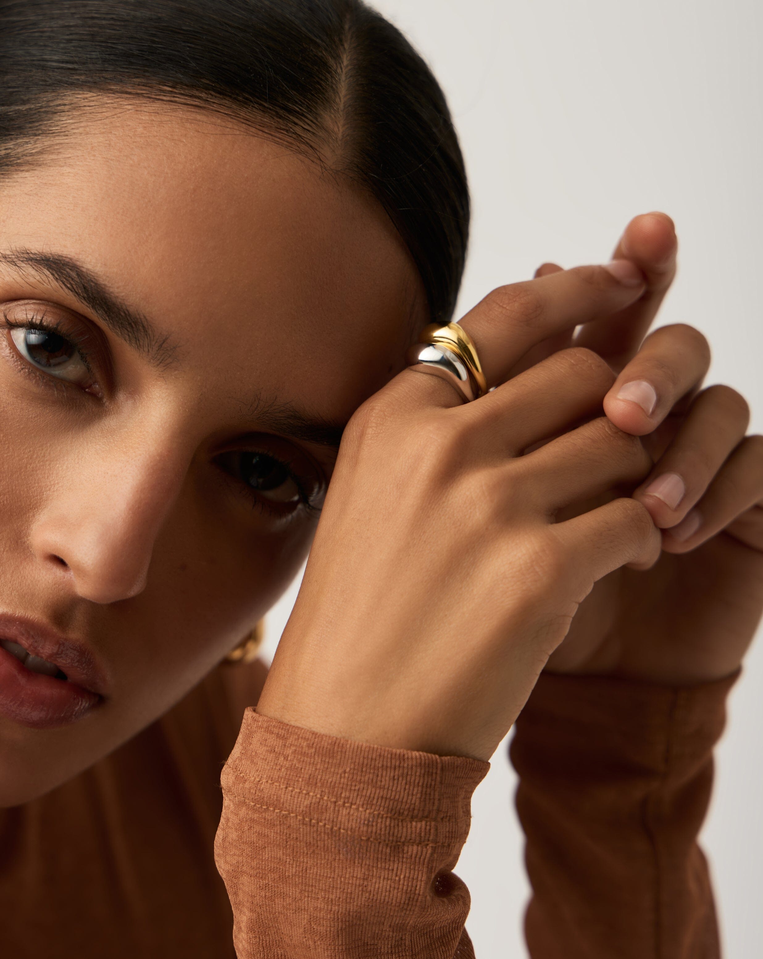 Savi Signature Stacking Ring Set - Mixed Metal Rings for Women, Gold & Silver Stackable Rings, Minimalist Dainty Jewelry for Everyday Wear, Gift for Her, Wedding, Anniversary, Date Night
