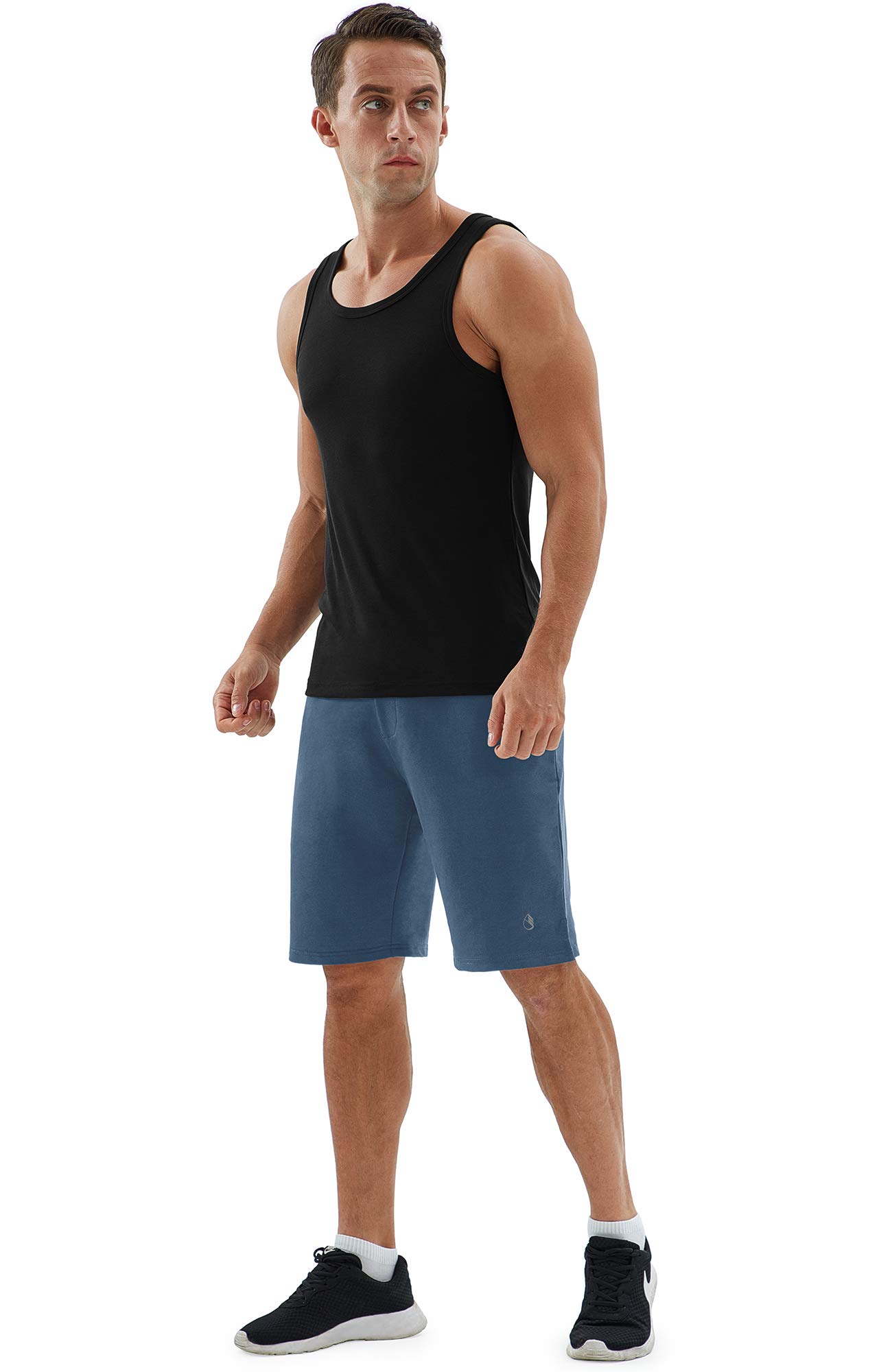 icyzone Men's Athletic Shorts - Breathable Workout Running Gym Lounge Jogger Shorts with Pockets | Perfect for Training, Yoga & Casual Wear