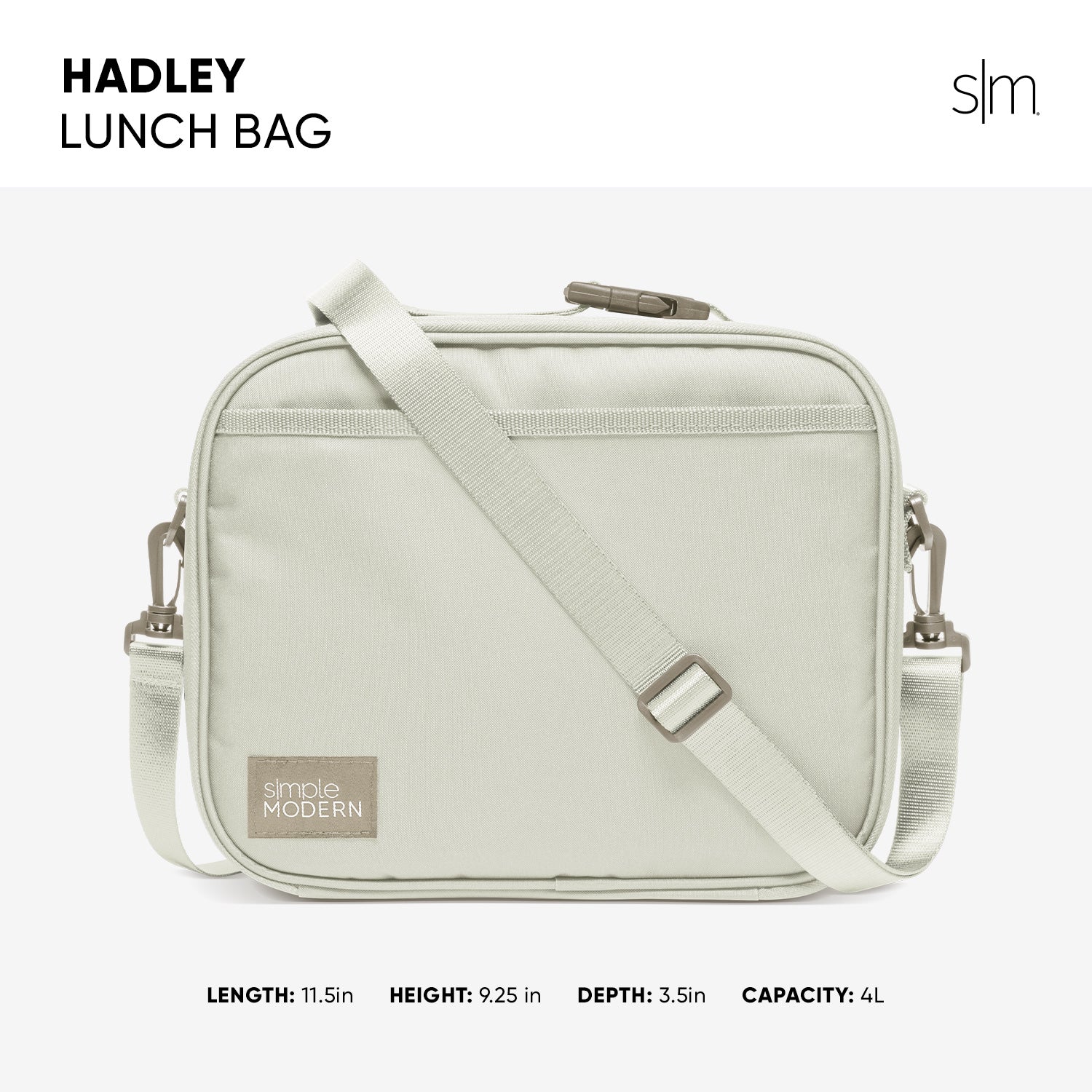 Hadley Insulated Lunch Bag with Adjustable Shoulder Strap - Leakproof Cooler for Work, School & Picnics | BPA-Free Reusable Food Container for Men & Women