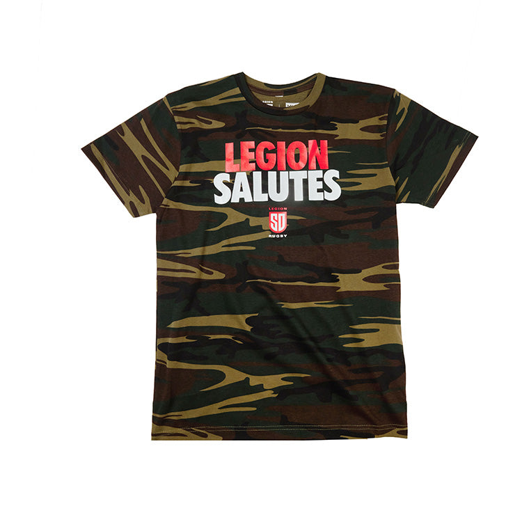 Legion Salutes Men's T-Shirt - Vintage Military Style Casual Tee for Everyday Wear | Perfect for Patriotic Events, Streetwear & Casual Outfits