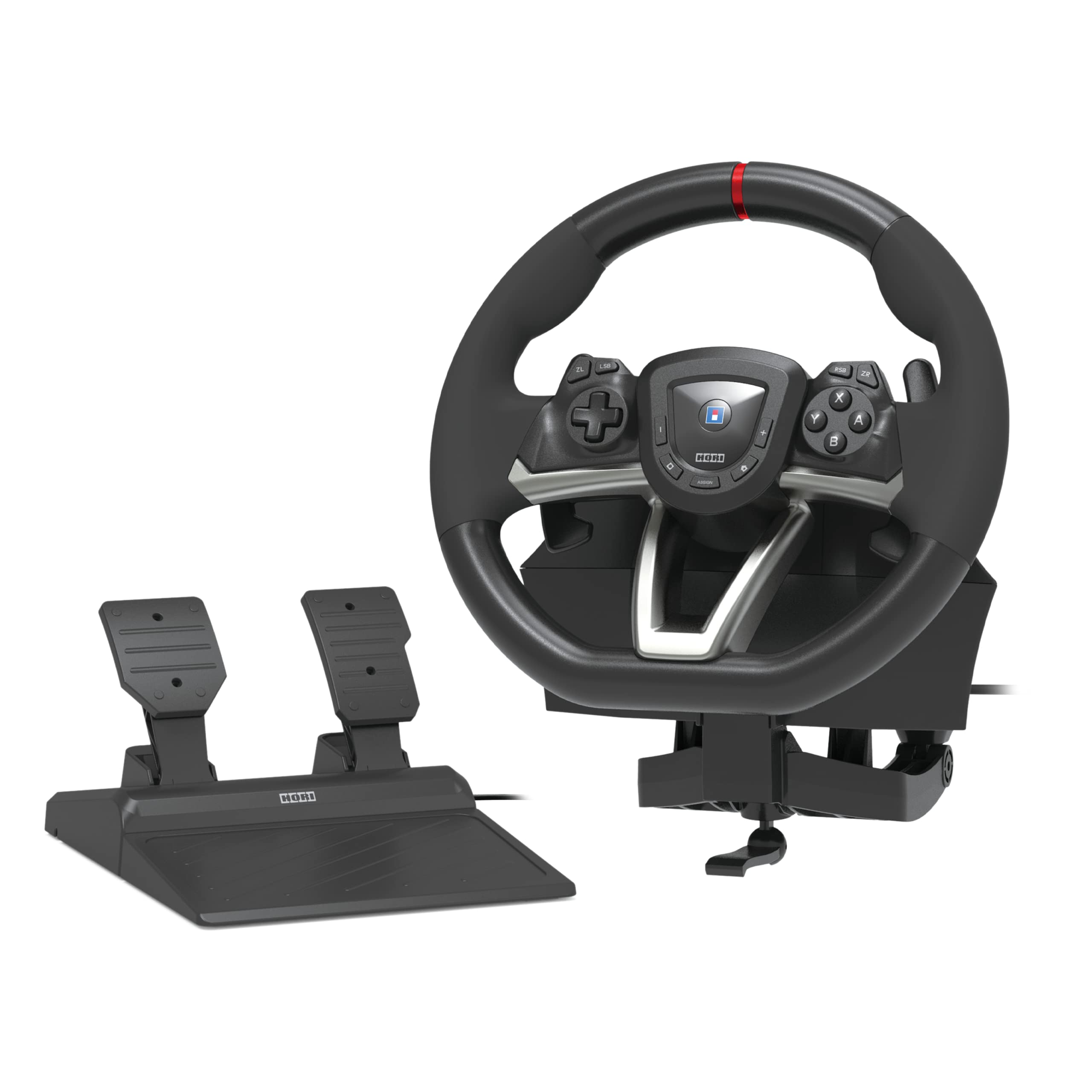HORI Racing Wheel Pro Deluxe for Nintendo Switch & PC - Officially Licensed by Nintendo - Perfect for Racing Games & Simulation Driving
