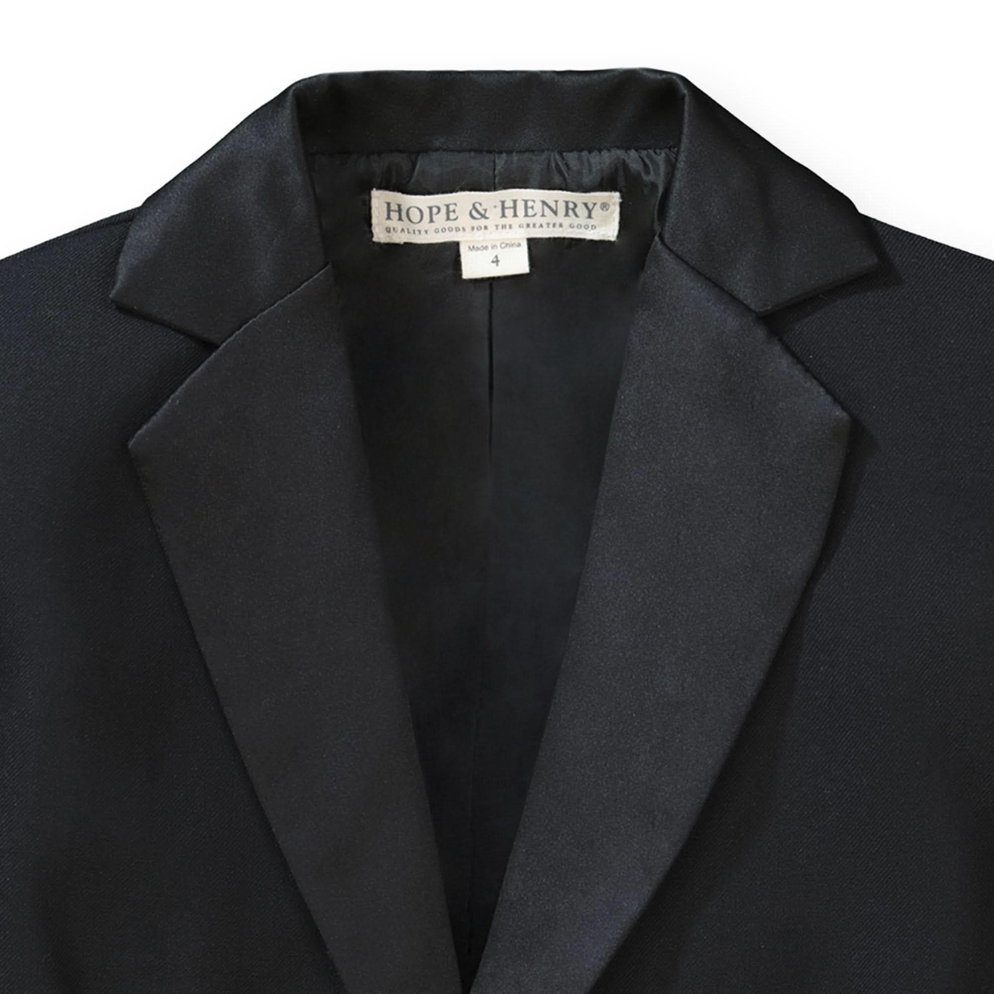 Hope & Henry Baby Boys' Tuxedo Jacket - Formal Suit Blazer for Infants & Toddlers - Perfect for Weddings, Christenings & Special Occasions