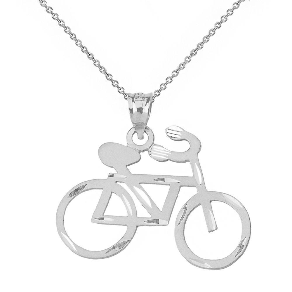 Sports Charms Road Bicycle Bike Pendant Necklace for Cycling Enthusiasts - Perfect Gift for Cyclists & Bike Lovers