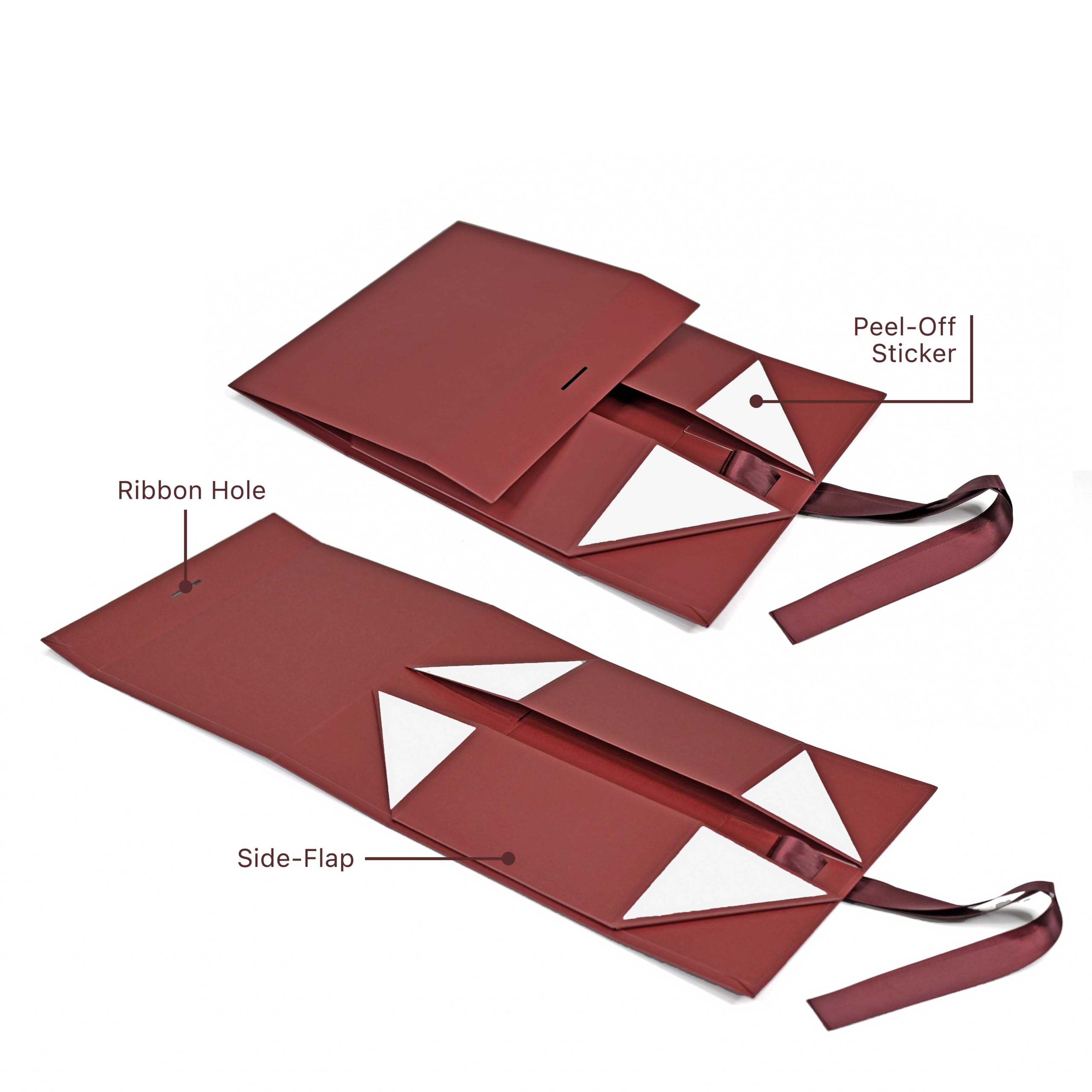 Premium Foldable Gift Box with Ribbon - 9