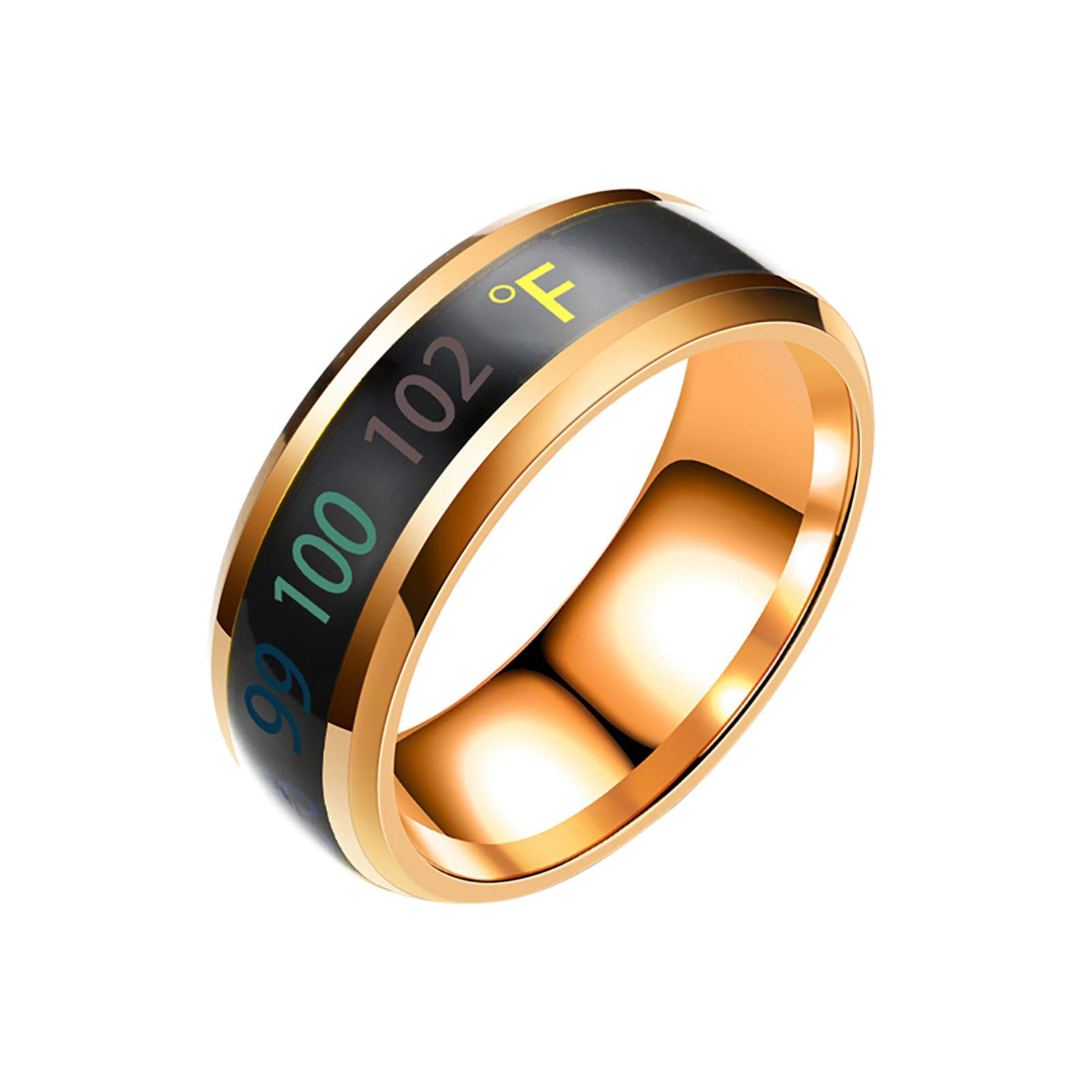 LUOBOGAN Smart Rings for Women - Health & Temperature Monitoring Finger Ring with Digital Thermometer Sensor, Couples Lovers Gift for Christmas Party Wedding Jewelry - Perfect for Fitness Tracking, Date Nights & Special Occasions