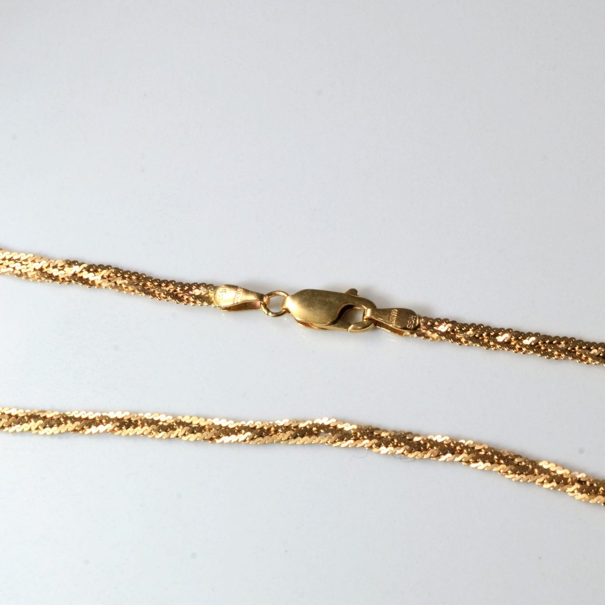 10K Yellow Gold Braided S-Link Chain Necklace 30 Inches - Elegant Jewelry for Women, Perfect for Everyday Wear, Parties, and Special Occasions