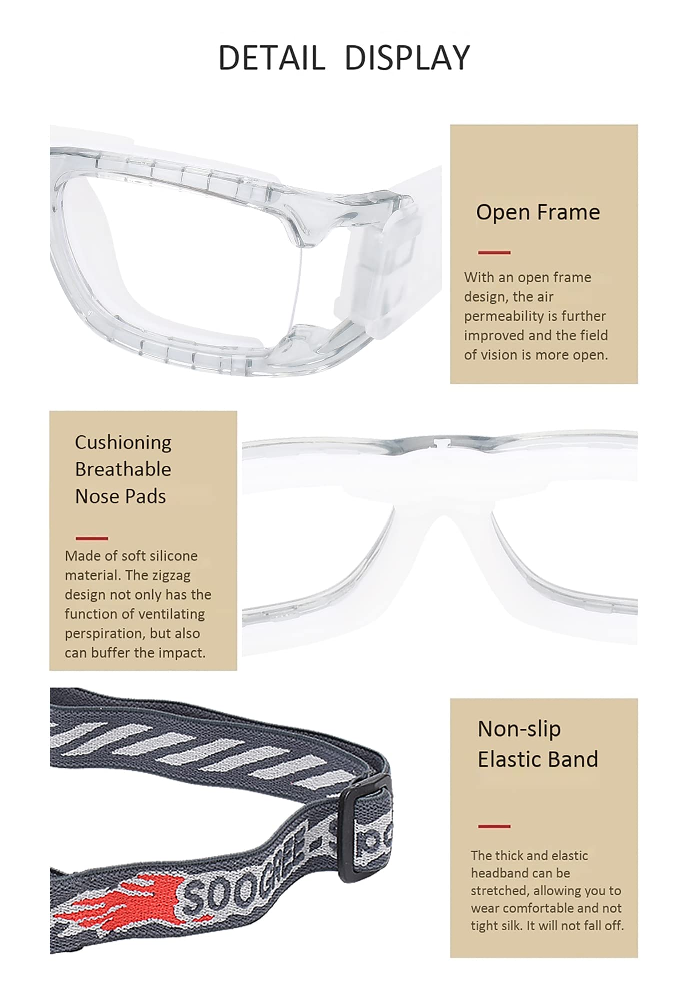 Best Anti-Fog Sports Goggles for Basketball & Football - Shockproof Safety Eyewear for Men & Women - Perfect for Outdoor Games & Training