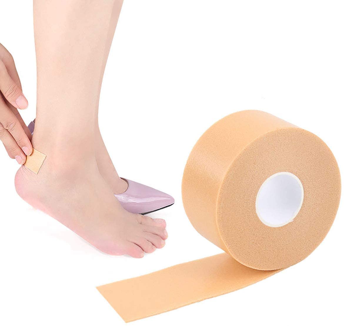 Aprime Adda Heel Protectors - Anti-Blister Foam Padding Bandages for Runners & High Heels | Waterproof Cushion Tape for Blister Prevention on Toes & Fingers | First Aid for Shoes (Pack of 1) | Perfect for Running, Hiking & Daily Comfort