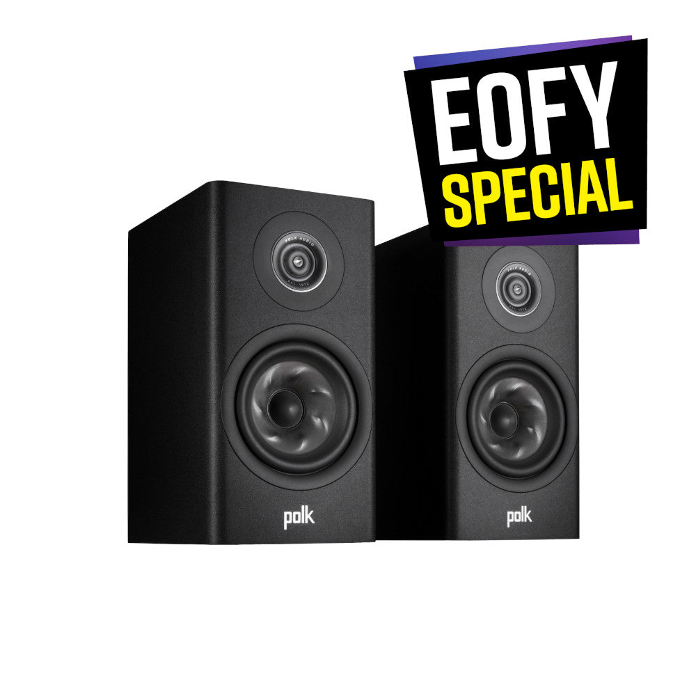 Polk Audio Reserve R100 High-Performance Bookshelf Speakers - Premium 2-Way HiFi Sound for Home Theater & Music Listening - Perfect for Living Room, Studio & Gaming Setup