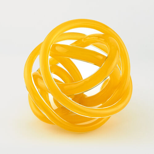 Handblown Glass Knot - Unique Decorative Art Piece for Home, Wedding, and Gift Giving | Perfect for Table Centerpieces, Shelf Displays & Special Occasions