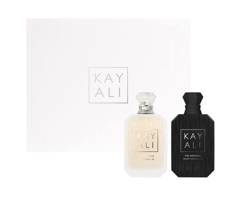 KAYALI The Wedding Duo Set - Velvet Santal 35 & Silk Santal 36 Eau de Parfum Intense (50ml Each) | Luxury Perfume Gift Set for Brides, Weddings & Special Occasions | Romantic Evening & Date Night Fragrance