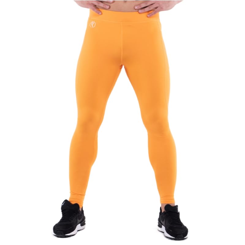 Kapow Meggings Performance Pro Range - Men's Compression Leggings with Pockets for Running, Gym & Workout | Moisture-Wicking & Breathable for High-Intensity Training