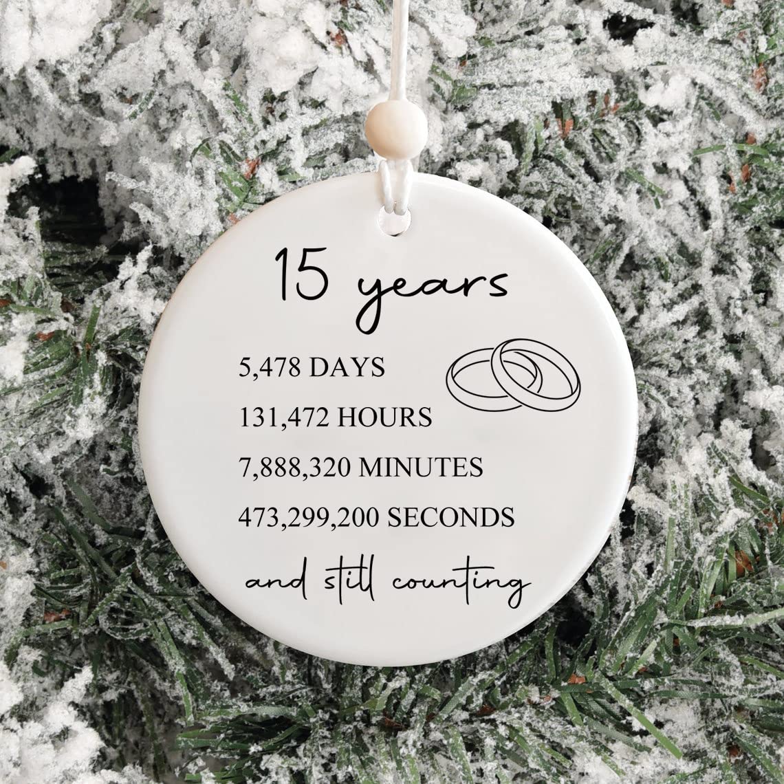 15th Anniversary Gifts for Couples - Elegant Crystal Keepsake for Him & Her - Perfect Wedding Anniversary Present for Wife or Husband - Ideal for Romantic Celebrations, Vow Renewals & Milestone Gifting